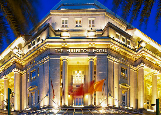Travel page Singapore add Fullerton Hotel