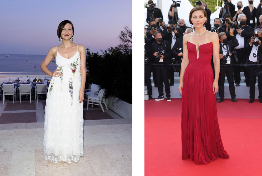 As a jury member this year, all eyes have been on Maggie Gyllenhaal every decision…and fashion choice. These two looks are my favourite on her beautiful frame. She stunned in a Christian Dior gown and red Atelier Versace gown.