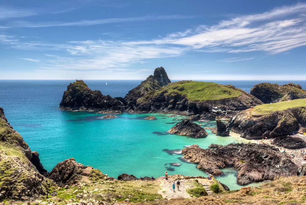 Cornwall is home to many beautiful beaches and hidden coves scattered across its coastline - this is Kynance Cove, a little pocket of Cornish heaven.