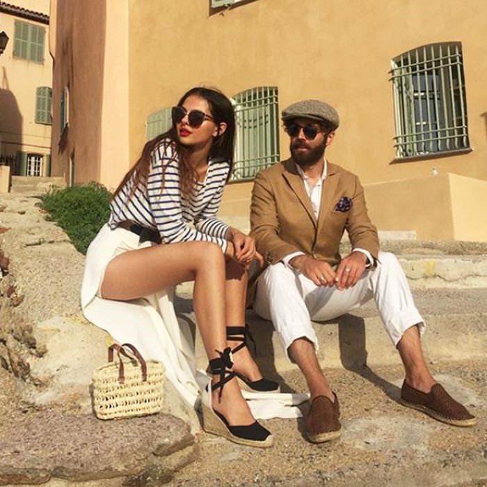The chic couple embodying Riviera style