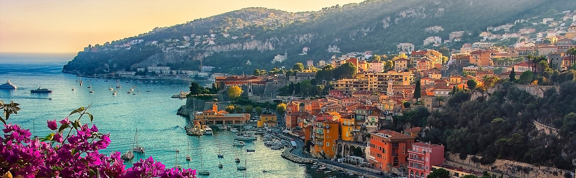 A classic French Riviera scene along the coastline - utterly timeless and iconic and quite frankly, unbeatable.
